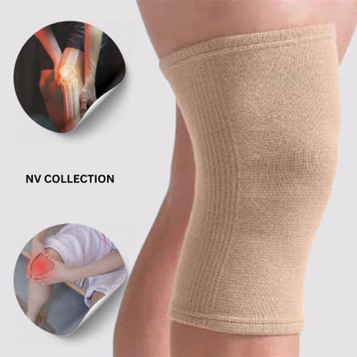 CTC CREATION Brown Elastic Knee Wrap for Pain Alleviation Knee Support
