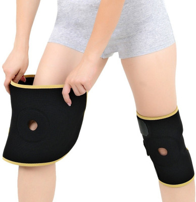 Mulkraj M-Adjustable Patella (Pair)257 Knee Support(Black)