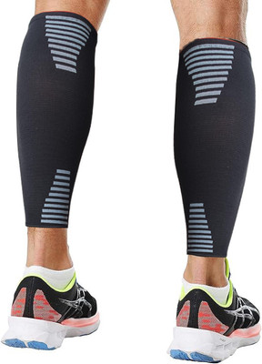 GymWar Calf Support Shin Brace Support Shin Splints Compression Sleeves for Men & Women Knee Support(Black, Red)