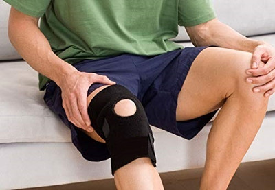 Mulkraj Ortho Knee Support(Men and Women) (Black)-124 Knee Support(Black)