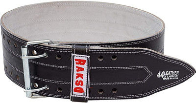 HouseOfCommon 249 FGBP Leather Weight Lifting Belt Gym Back Support Power Lifting Belt Weight Lifting Belt(Black)