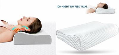 RUSHABH ENTERPRISE Memory Foam Alphanumeric Sleeping Pillow Pack of 1(White)
