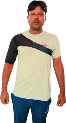 Medtrix Shoulder Support Brace With Adjustable Stretch Strap Belt For Men Universal Shoulder Support(Black)