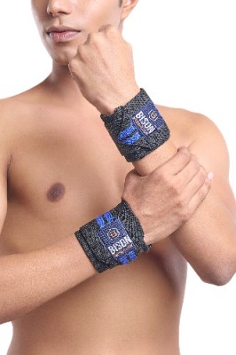 Bison Wrist Band for Men & Women Supporter for Gym,Men for Hand Grip & Wrist Support Wrist Support(Blue)