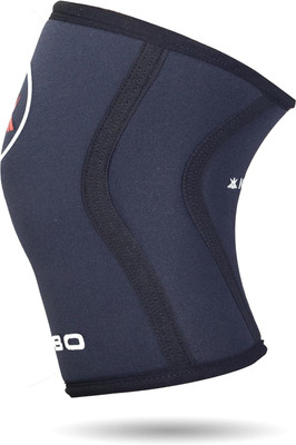 KOBO Knee Sleeves 7mm Knee Support Neoprene for Weight Lifting, Gym - (Piece) Knee Support(Black)