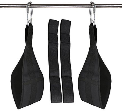 Fitcozi Abs Strap Perfect Pull up FitnessSet for Home Workout (Black) Supporter(Black)