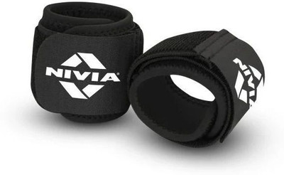 NIVIA Weight Lifting ,for Gym & Fitness Pack of 2 (Black) Free Size Wrist Support(Black)