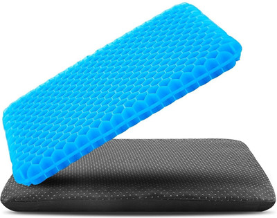 MAITRI ENTERPRISE Sciatica Pain Back Pain Cushion Chair Pad with Non-Slip Cover(Double Layer)M66 Back / Lumbar Support(Blue)