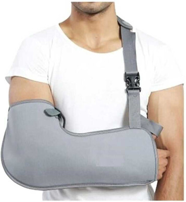 BRIJJ HELTH CARE Adjustable Arm With Thumb Holder Fracture Pain Relief Hand Support (Grey) Hand Support(Grey)