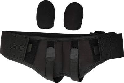 fact-care hernia belt two removable truss pads support Back / Lumbar Support(Black)