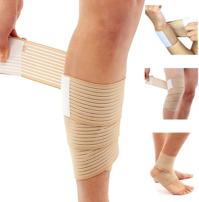 Dr Trust USA Compression Bandage Tape 338 Pain Relief Elastic Wrap Elbow Hand Wrist Ankle Knee Support(Beige)
