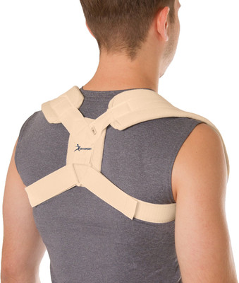 ORTHOPEDIST Meek Clavicle Support Fully Adjustable Upper Back Support Back / Lumbar Support(Brown)