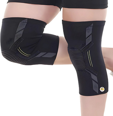 The Healer 3D Knee Cap with Patellar Ring | Neoprene Knee Brace for Pain Relief Knee Support(Black)