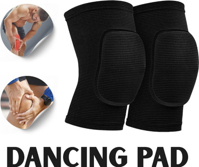 meetanshcollection Compact Form Knee Shields for Dance Floors Knee Support(Black)