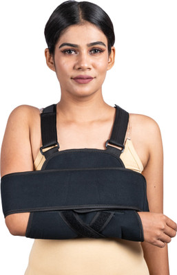 Wonder Care Arm Sling Shoulder Brace - Best Fully Adjustable Rotator Cuff Shoulder Support(Black)