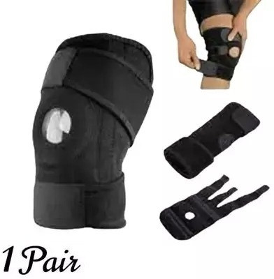 Mulkraj Ortho Knee Support(Men and Women) (Black)-26 Knee Support(Black)