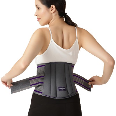 Careforce - The Force Behind Your Health Lumbar Support Belt Lumbo Sacral Belt Ls Belt Men Women Lumber Spine Belt Sacro Back / Lumbar Support(Grey)