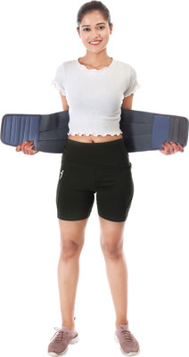 shreeradharanii 617-Lumbar Support Waist Belt LS belt for Back Pain Relief for men & women Back / Lumbar Support(Grey)