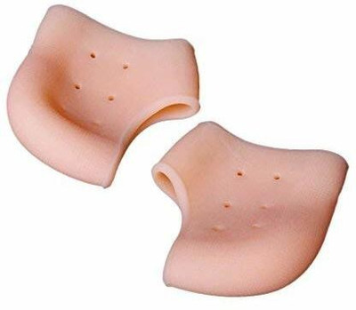 CTIYACART Anti Crack Silicon Gel Heel And Foot Protector Moisturizing Socks for Foot Care. Heel Support(Beige)