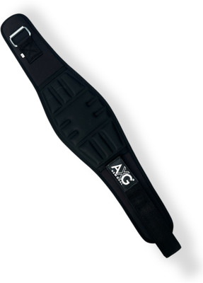 AXG NEW GOAL Weight Lifting Mould Heavy Duty Gym Belt (7 Inch Wide) Abdominal Belt(Black)