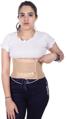 Mulkraj LSS-LS-ULSisex Lumbo Sacral (L.S.) Belt | SpiLSal Brace for Back PaiLS-75 Back / Lumbar Support(Beige)