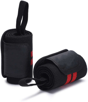 Glenora 13334 Wrist Support Band with Thumb Loop for Gym, Weight Lifting (1 Pair) Wrist Support