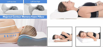 PRATIK MARKETING Memory Foam Fruits Sleeping Pillow Pack of 139(White)