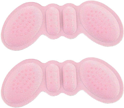 JUDEE Insoles for Shoes High Heels Butterfly Adjust Size Heel Liner Grips Protector Heel Support(Pink)