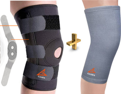 Gaara India Hinged Knee Brace and Knee Cap Combo (1 Unit Each, Pack of 2) Knee Support