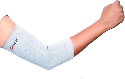 FAZTTER Premium Unisex Compression Elbow Sleeves , Tendonitis | With 4D Stretch (1 Pair) Elbow Support(Grey)