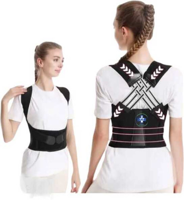 BRIJJ HELTH CARE Posture Corrector Belt Back & Shoulder Support Men Or Women Posture Corrector Posture Corrector(Black)