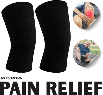 NV COLLECTION Comfort Knee Sleeve to Ease Joint Discomfort Knee Support(Black)