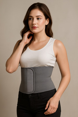NIHILANO Back Abdominal Belt After Delivery For Tummy Reduction Belly Support Belt Abdominal Belt(Grey)