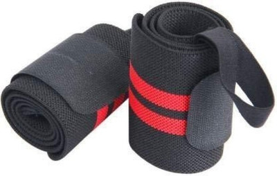 KAMPALA Wrist Support Band for Men and Women - Pair Hand Grip/Fitness Grip (Black, Red) Wrist Support(Multicolor)