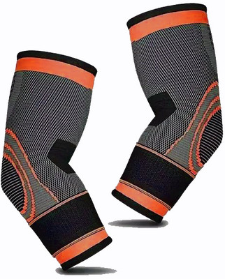 GymWar Fitness Elbow Brace Compression Support Sleeve for Arthritis Elbow Support(Orange)