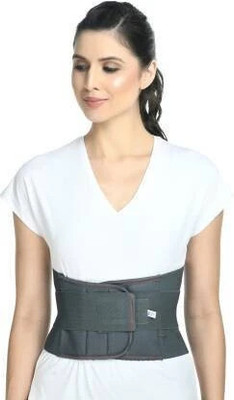 BALARKAA N-NEW-ABS-Lumbar Sacral BeltBack Support for lumbar Spine Pain Back Brace-6 Abdominal Belt(Grey)