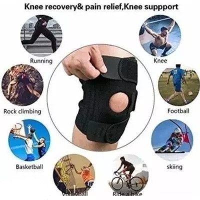 Mulkraj Ortho Knee Support(Men and Women) (Black)-133 Knee Support(Black)