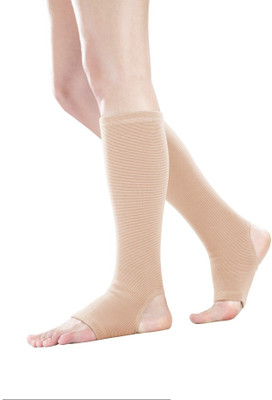 FLAMINGO Moderate Support Below Knee Stocking - Compression, Anti-Slip Elastic, Supporter(Beige)