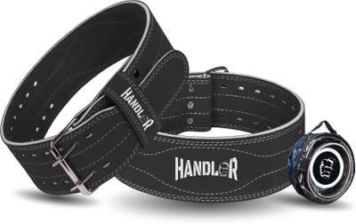HANDLER Real Leather 8mm Thick PowerLifting back Pain support Squatting Fitness Gym Belt Weight Lifting Belt