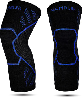 Hambler ANTI-SLIP COMPRESSION SLEEVE FOR MEN & WOMEN,KNEE BRACE FOR RUNNING Pack2 Knee Support(Blue)