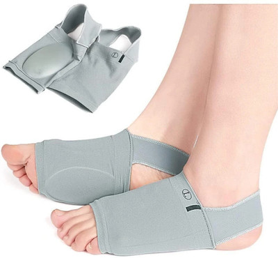 HouseOfCommon Dhavani Flat Foot Arch Support for Men & Women | Medial Arch Support Ankle Support(Grey)