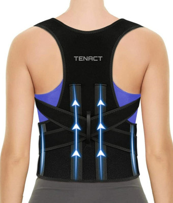 TENACT Posture Corrector Belt for Men & Women for Straight Backbone Back Support Belt Posture Corrector(Black)