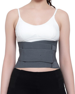 HouseOfCommon Lumbar Sacral (LS) Waist Belt for Men/Women Back Pain Relief, Slip-Disc (Grey) Back / Lumbar Support(Grey)
