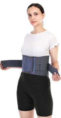 healntrust Premium Lumbar Support ls Belt backpain belt for Men and Women support Back / Lumbar Support(Grey)
