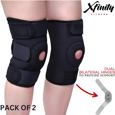 Xfinity Fitness Knee cap support with aluminium hinges for knee support and recovery (PACK OF 2) Knee Support
