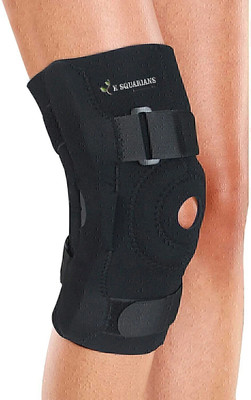 K SQUARIANS Knee Support Hinged Neoprene | Medium Size Knee Brace Open Patella Knee Support Knee Support(Black)