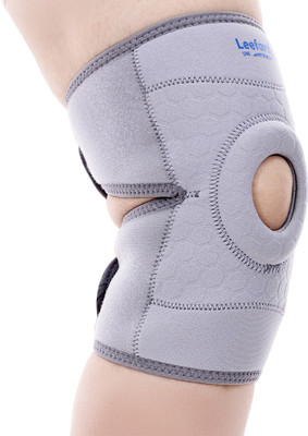 Leeford Knee Wrap Neoprene Knee Support for Pain Relief | Universal Size Knee Support(Grey)