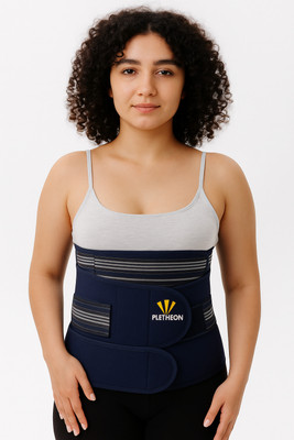 PLETHEON Postpartum Waist Trainer Recovery Support Belt Post Maternity Belt for Pregnancy Abdominal Belt(Blue)