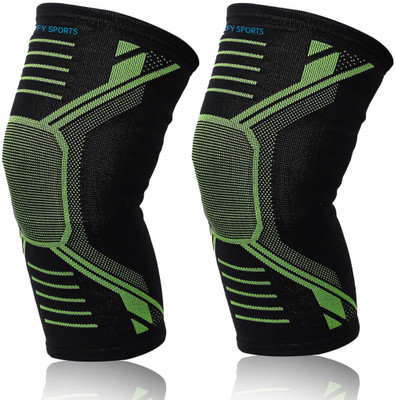 Mulkraj Ortho 2 Pack Knee Brace, Compression Sleeve Support Unisex, Running,Gym, Hiking204 Knee Support