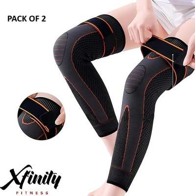 Xfinity Fitness Compression knee and calf sleeve cap support for men and women Knee Support Knee Support